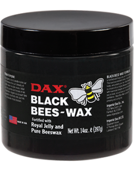 Pomada Dax Beeswax Black, 400 grs.